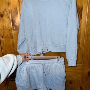 Target Light Blue Women's Top and Shorts Set